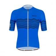 Santini Tono Profilo fietsshirt heren royal blue 