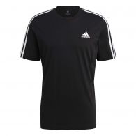 Adidas Essentials 3-Stripes heren trainingsshirt heren  black white