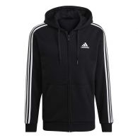 Adidas Essentials Fleece 3-Stripes vest heren black 