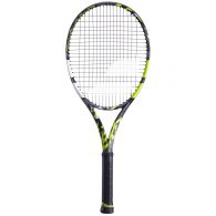 Babolat Pure Aero tennisracket grijs geel wit 
