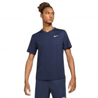 Nike Court Dri-Fit Victory tennisshirt heren obsidian  white