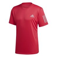 Adidas Club 3-Stripes tennisshirt heren power pink 