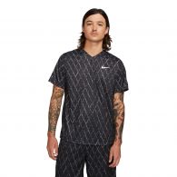 Nike Court Dri-FIT Victory tennisshirt heren zwart wit 