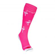 Brabo Flamingo hockeysokken neon pink 