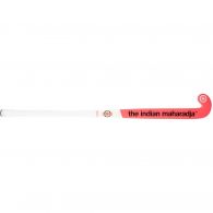 The Indian Maharadja Solid Mid Bow zaalhockeystick mulberry wood pink white - 36,5 inch