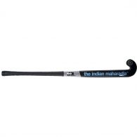 The Indian Maharadja Blade Mid Bow zaalhockeystick junior mulberry wood black blue