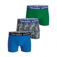 Björn Borg Core onderbroek junior blue green 3-Pack 