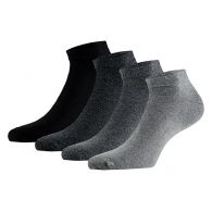 Apollo Bio-Cotton Basic sneaker sokken grey 4-pack 