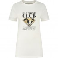 NIKKIE Diamond Club shirt dames star white 