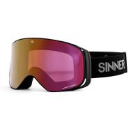 Sinner Olympia+ skibril matte black pink 
