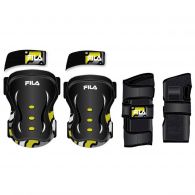 Fila Skate Protection junior zwart geel 3-pack 