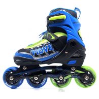 Move Fast Boy verstelbare inline skates junior blauw 