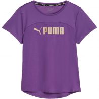 Puma Fit Ultrabreathe shirt dames purple pop Puma gold 