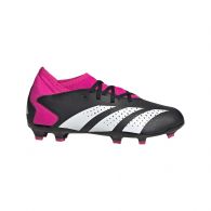 Adidas Predator Accuracy.3 FG GW4609 voetbalschoenen  junior core black cloud white team shock pink