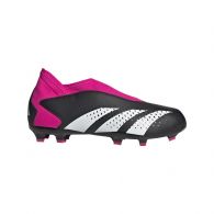 Adidas Predator Accuracy.3 GW4606 voetbalschoenen junior  core black cloud white team shock pink 2
