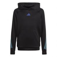 Adidas Train Icons hoodie black blue 