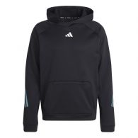 Adidas Train Icons 3-Stripes Training hoodie heren black 