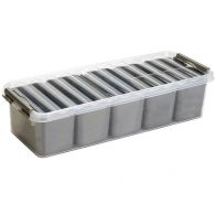 Sunware Q-Line Mix-Box opbergbox 3,5L transparant  metaal