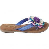 Lazamani 33.726 slippers dames multi flower purple 