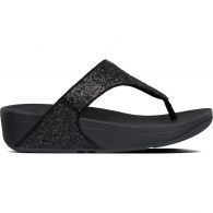 Fitflop Lulu Glitter Toe-Thongs slippers dames black 