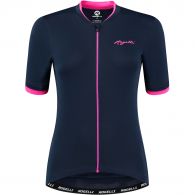Rogelli Essential fietsshirt dames blauw roze 