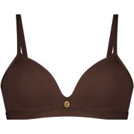 Ten Cate Beach Triangel bikini top dames chocolate rib 