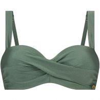 Ten Cate Beach Twisted bikini top dames green sparkle 