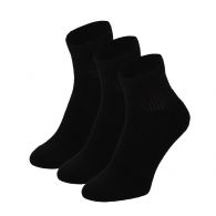 Apollo Quarter Sport sneaker sokken black 3-pack 