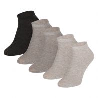 Apollo Plain sneaker sokken multi grey 5-pack EU 41 - 46 