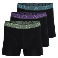Apollo Onderbroek heren black 3-pack 