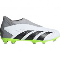 Adidas Predator Accuracy.3 FG IF2265  voetbalschoenen junior white core black
