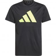 Adidas Train Essentials Logo shirt junior black lucid lemon