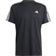 Adidas Train Essentials 3-Stripes shirt heren black white 