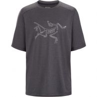 Arc'teryx Cormac Logo SS shirt heren black heather 