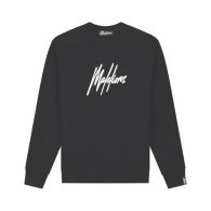 Malelions Duo Essentials sweater heren black white 