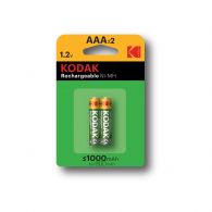 Kodak Rechargeable AAA 1000mAh oplaadbare batterij 2-pack