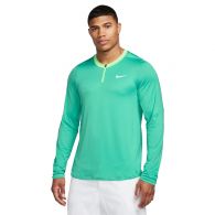 Nike Court Dri-FIT Advantage tennisshirt heren washed teal lime blast white