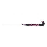 Brabo Pure Studio Diamond 20 Classic Curve hockeystick black pink - 36,5 inch XL
