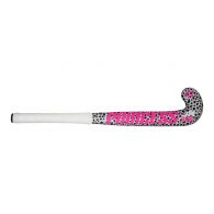 Princess Woodcore hockeystick junior leopard silver pink - 18 inch