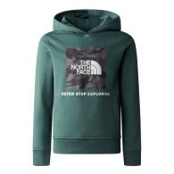 The North Face Box hoodie junior green 