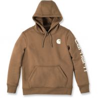Carhartt Relaxed Fit Midweight Logo Graphic hoodie dames carhartt brown