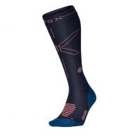 STOX Energy Socks Merino Hiking compressie wandelsokken dames dark blue coral
