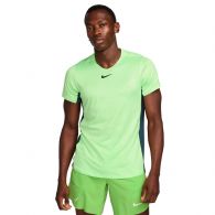 Nike Court Dri-FIT Advantage tennisshirt heren lime  blast deep jungle black