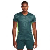 Nike Court Dri-FIT Advantage tennisshirt heren deep  jungle lime blast