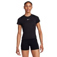 Nike Court Advantage tennisshirt dames black 