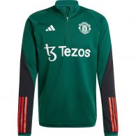 Adidas Manchester United Tiro 23 trainingsshirt heren collegiate green black core green active red