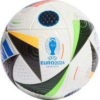 Adidas Euro 24 Pro voetbal white black glow blue 