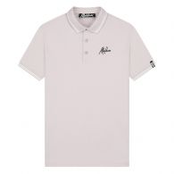 Malelions Signature polo heren taupe white 