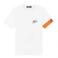 Malelions Captain shirt heren white orange 