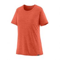 Patagonia Capilene Cool Daily shirt dames pimento red coho  coral x-dye
